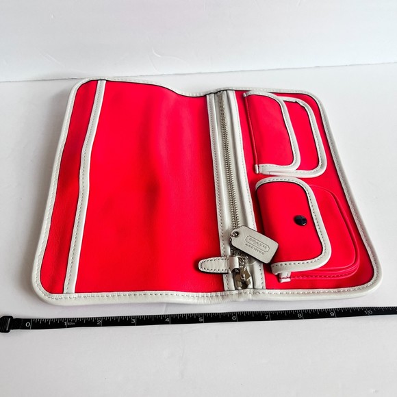 Coach Legacy Dutone Leather Foldover Clutch Wallet - Picture 12 of 13